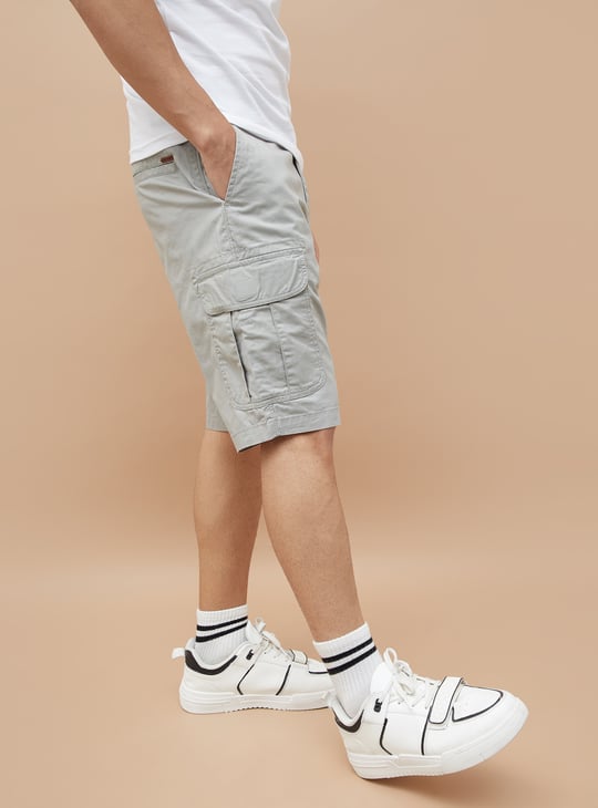 Jack&Jordan best LIGHT GHREY denim lycra men cargo shorts