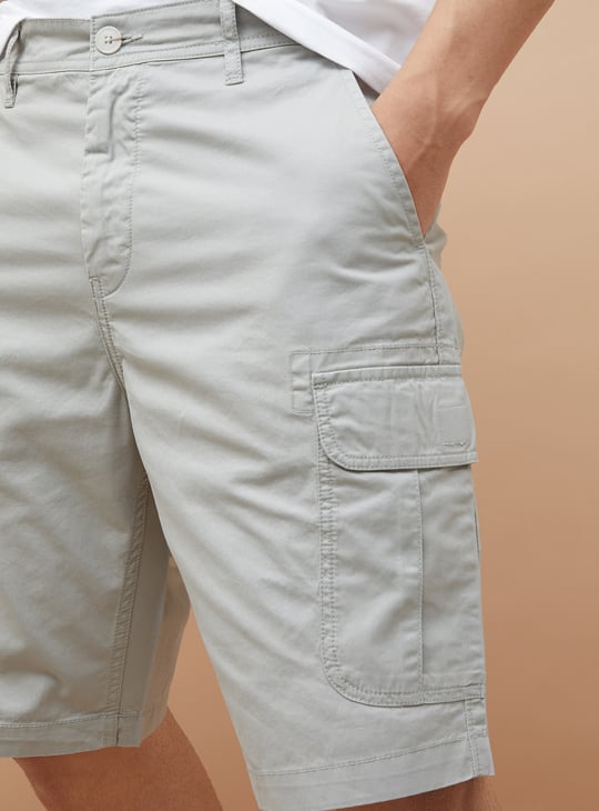 Jack&Jordan best LIGHT GHREY denim lycra men cargo shorts