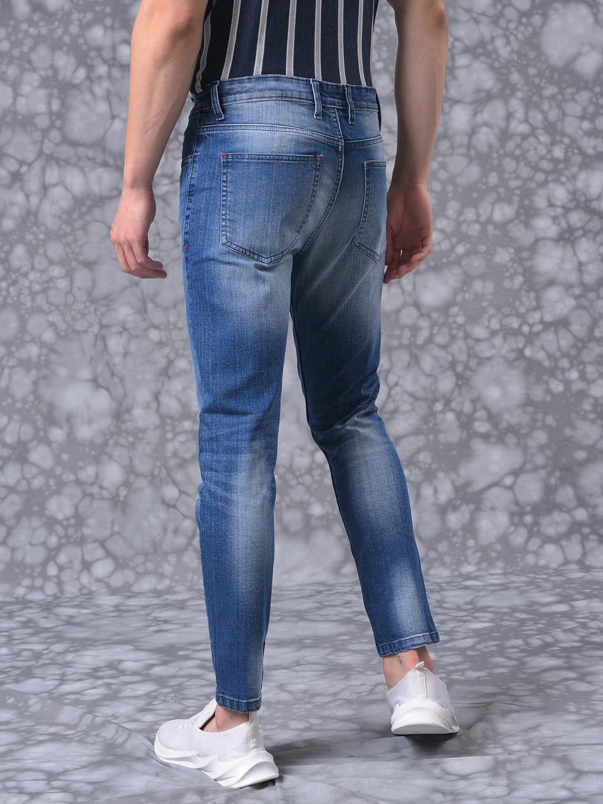 J&J dark blue jeans for men