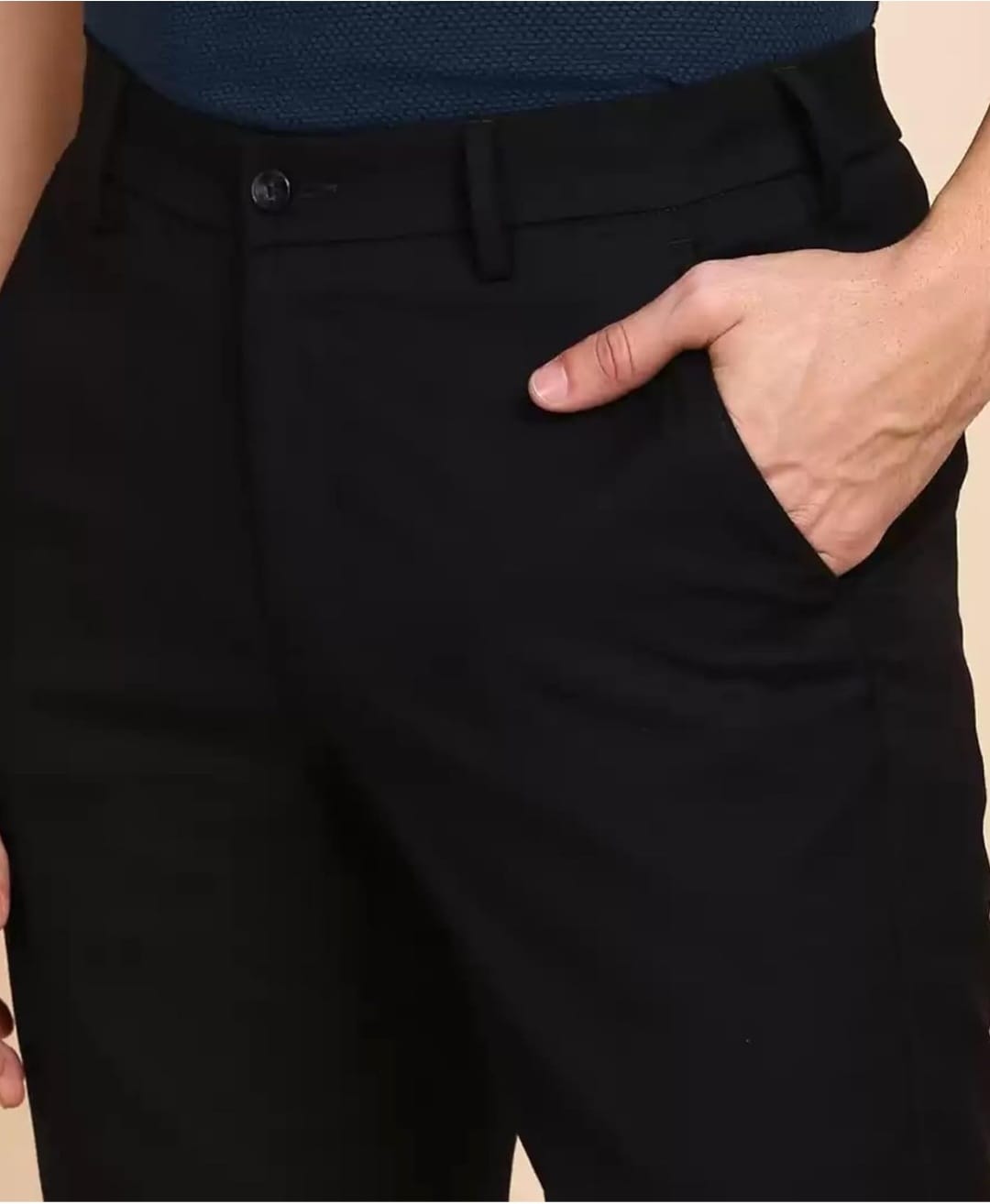 J&J fully stretchable black men shorts