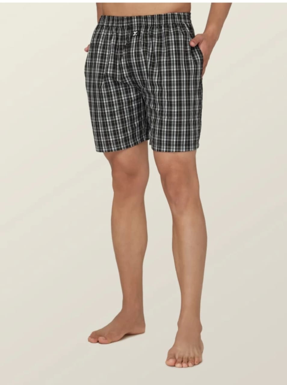 Jack&Jordan best cotton fabric men check boxer