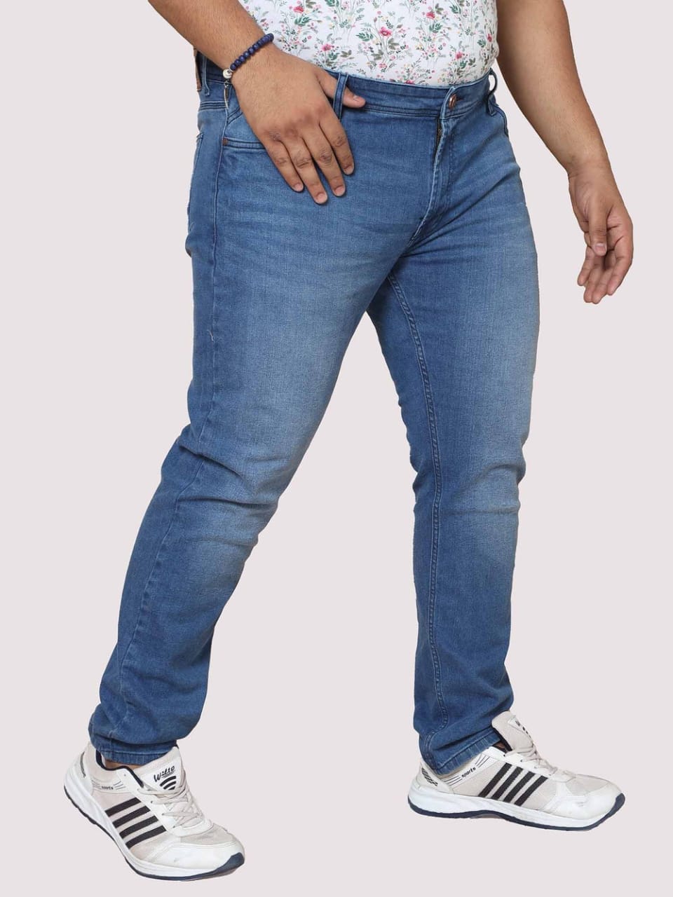 Jack&Jordan Light blue plus size men denim