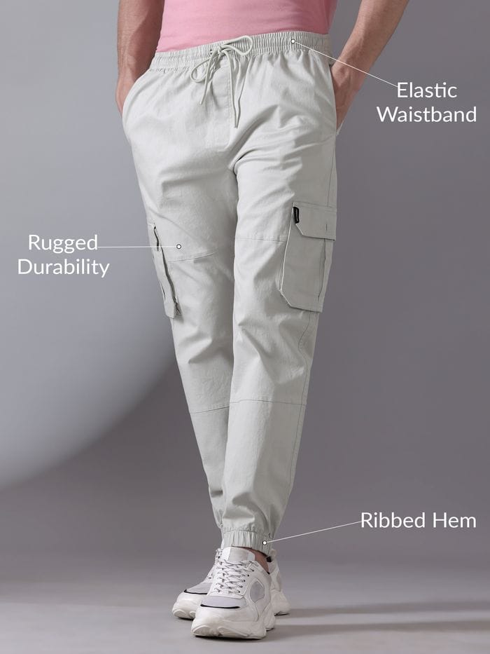 Jack&Jordan Best cotton denim fabric off white men jogger