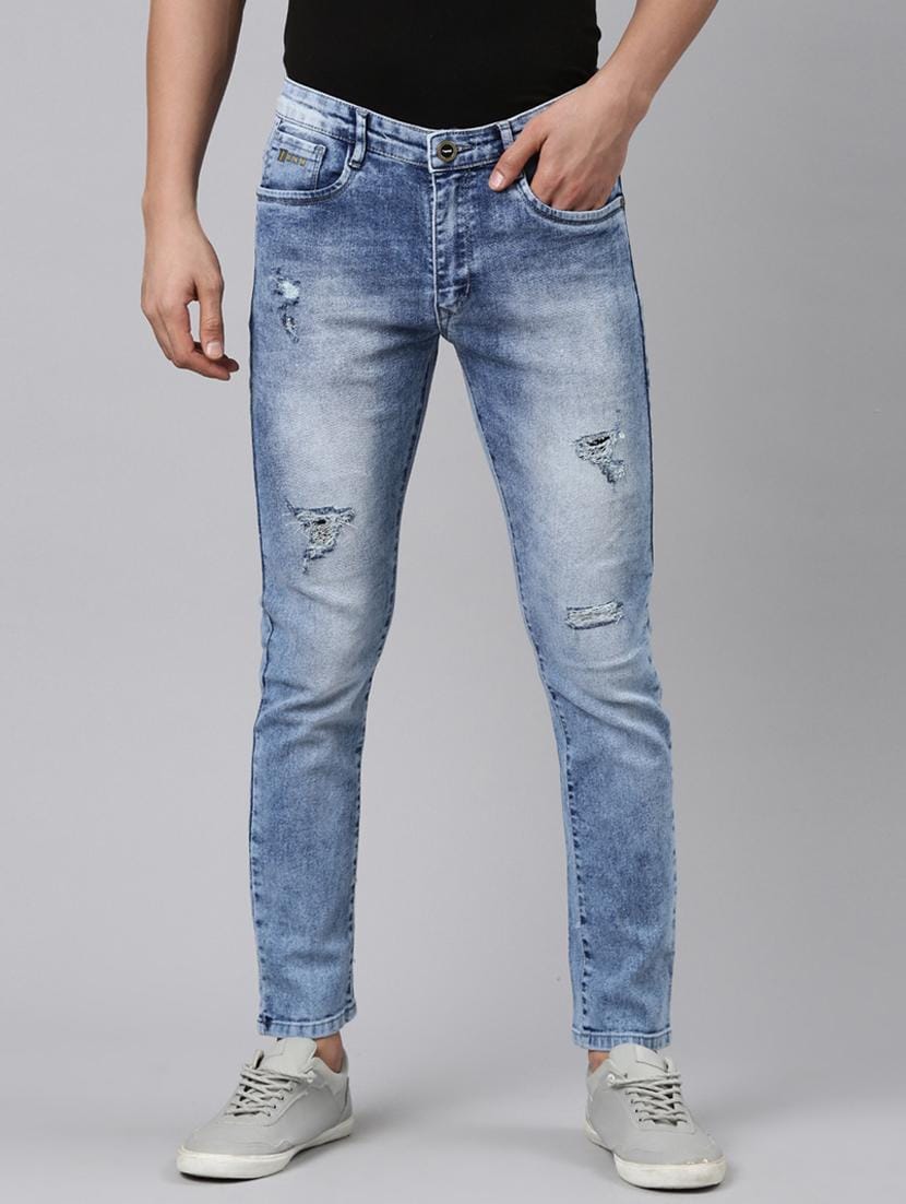 Jack&Jordan super light denim light lycra damage men jeans