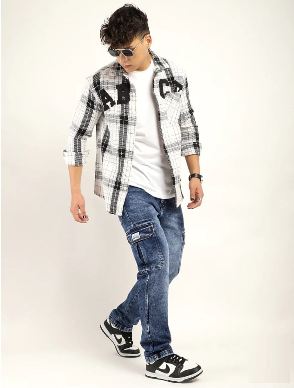 Jack&Jordan carbon blue denim cargo for men