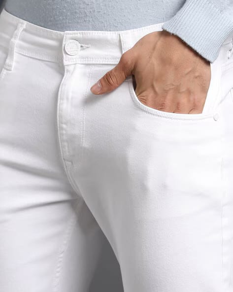 Jack&Jordan blue men jeans and white men jeans combo set of 2