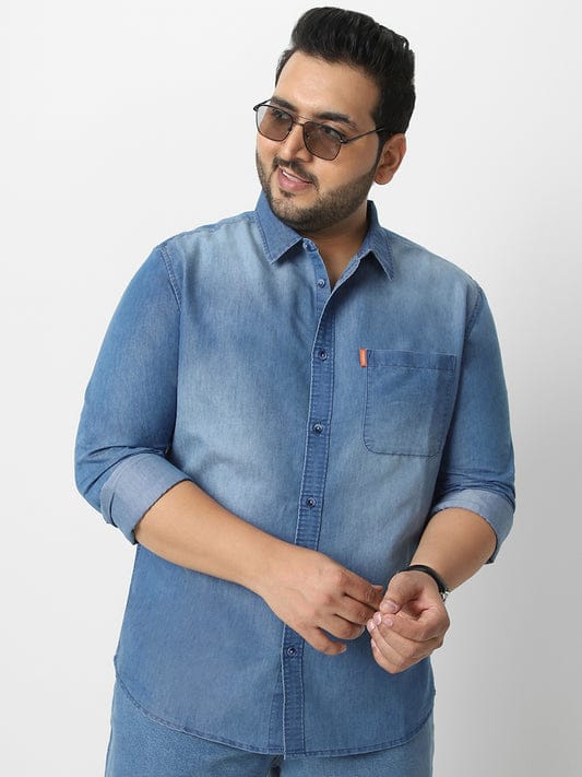 Jack&Jordan light blue men denim shirts.