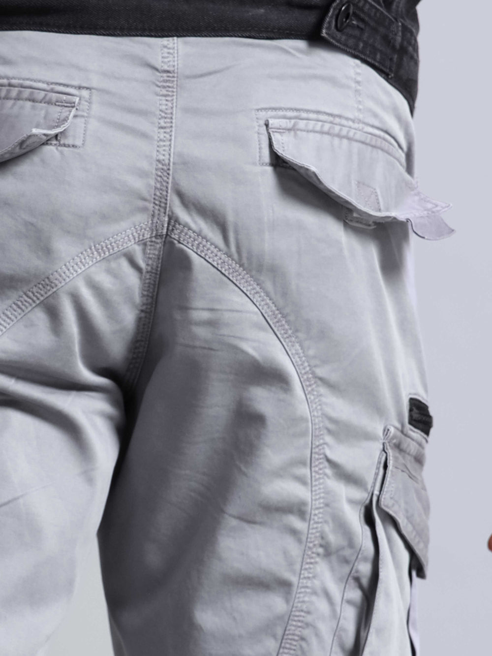 Jack&Jordan cotton light grey men cargo