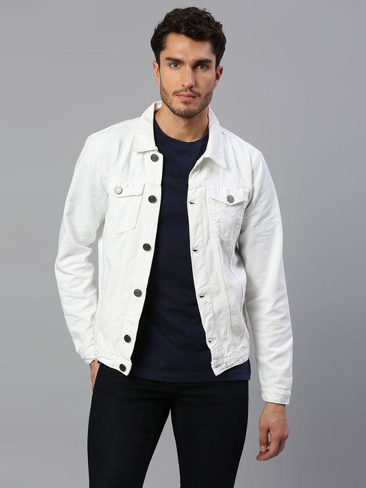 Jack&Jordan white color  Denim jacket for men