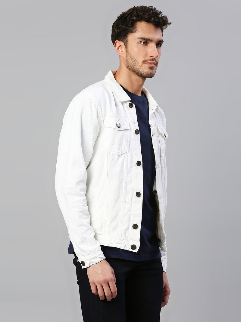 Jack&Jordan white color  Denim jacket for men