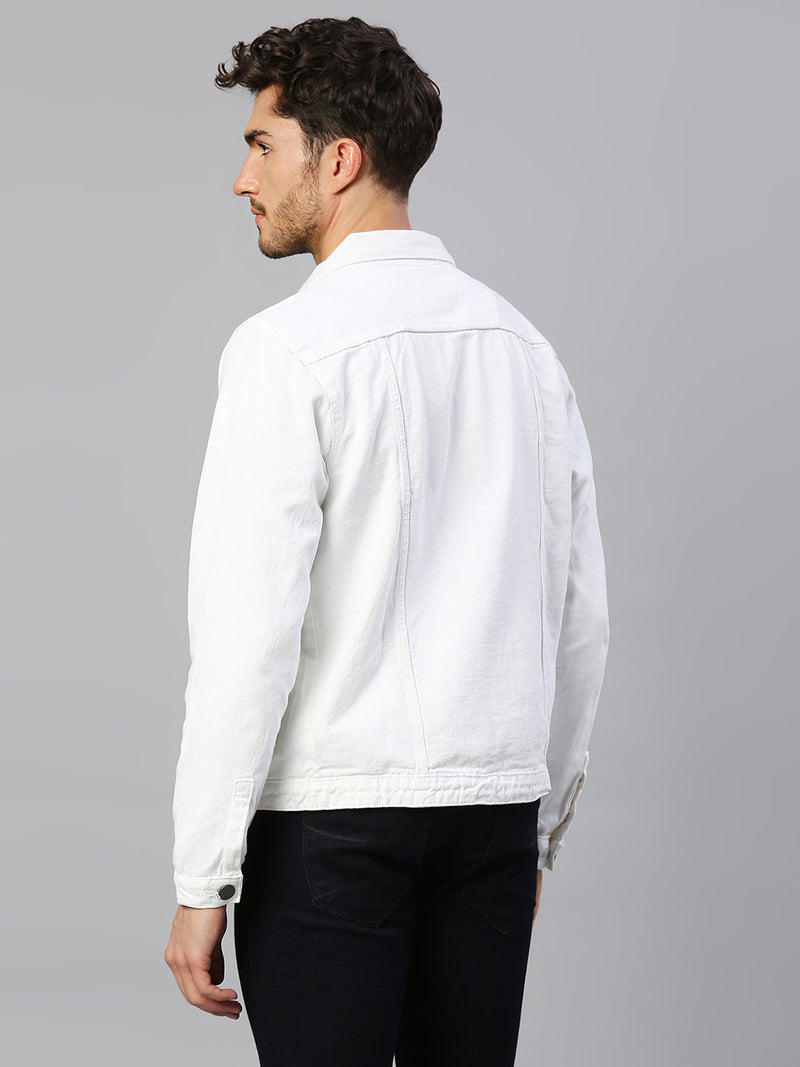 Jack&Jordan white color  Denim jacket for men