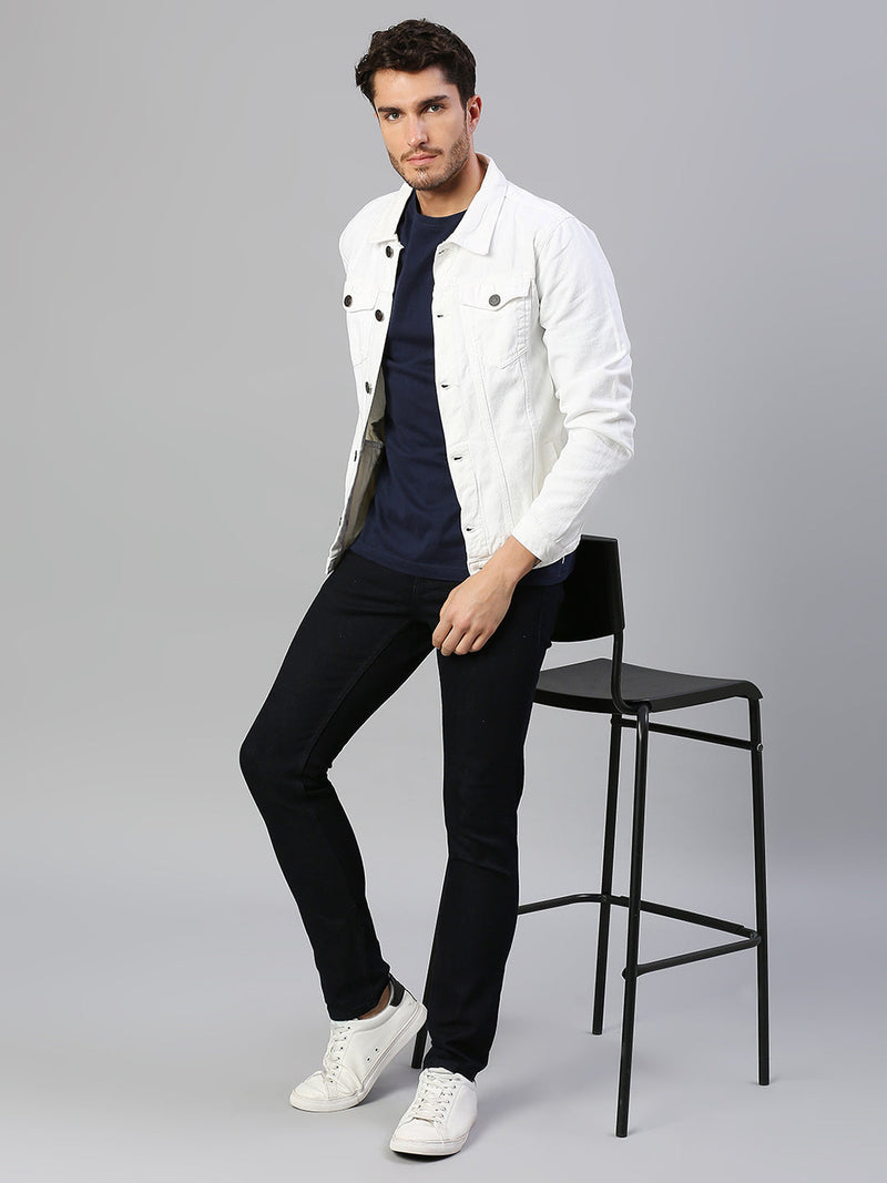 Jack&Jordan white color  Denim jacket for men