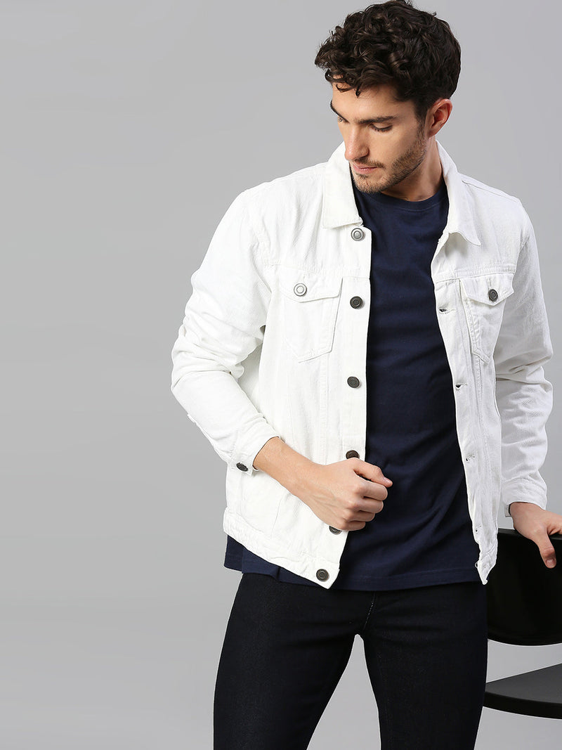 Jack&Jordan white color  Denim jacket for men