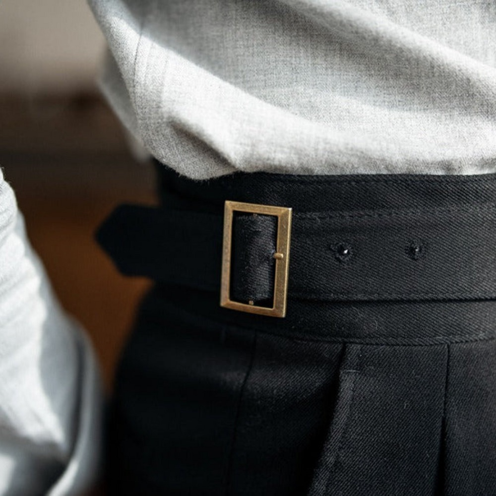 Jack&Jordan Indigo Blue Premium Italian Cut Cotton fully stretchable Gurkha Pant.