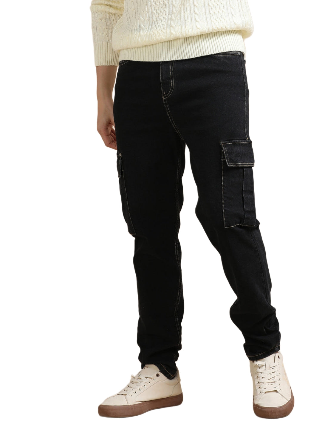 Jack&Jordan best quality ultra Black ( BUY 1 GET 1 FREE SET OF 2 ) men cargo