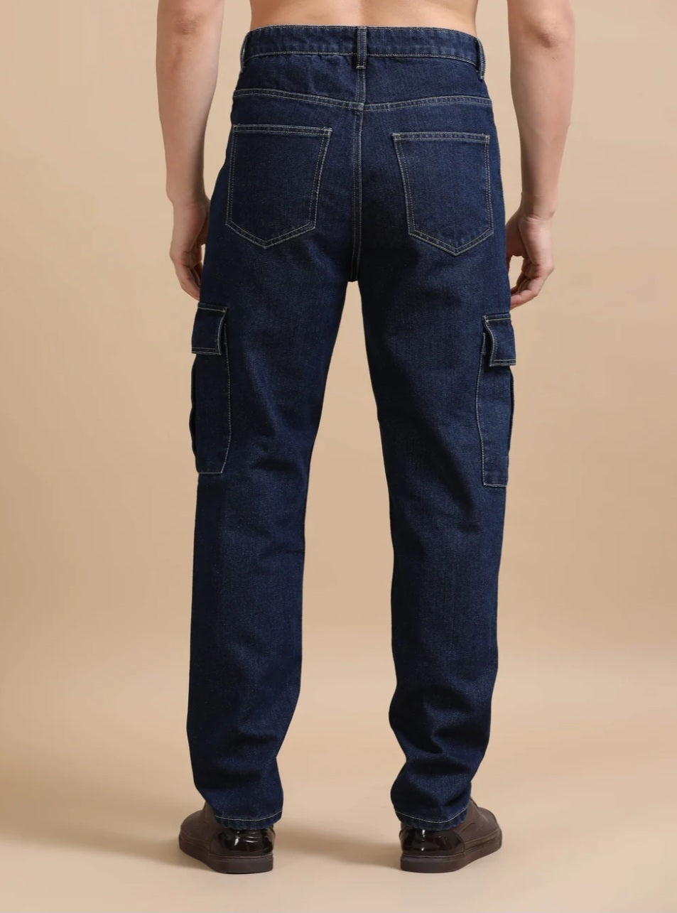 Jack&Jordan dark blue denim cargo for men