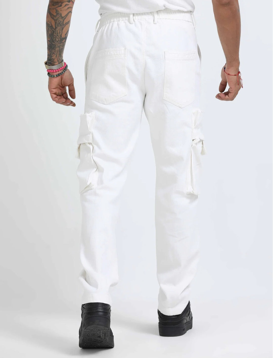 Jack&Jordan best white color men cargo
