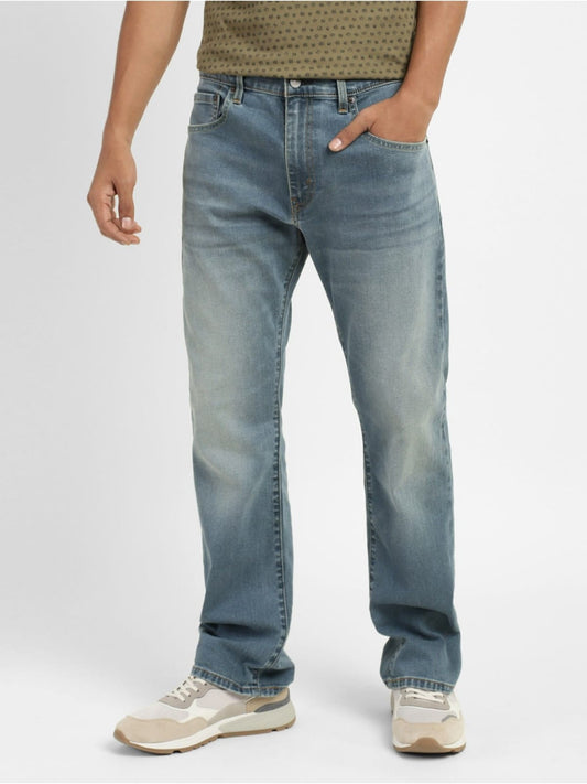 J&J Light fade rubbed blue jeans
