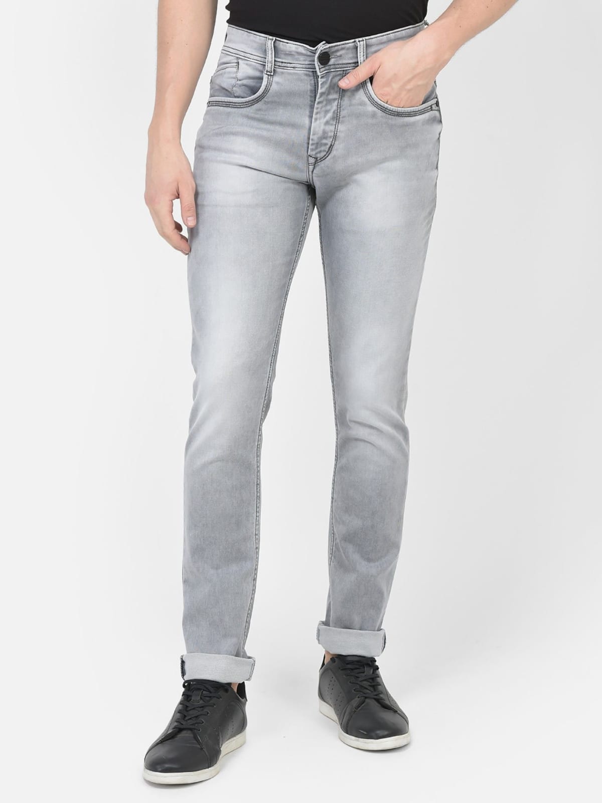 J&J Light Grey jeans for men