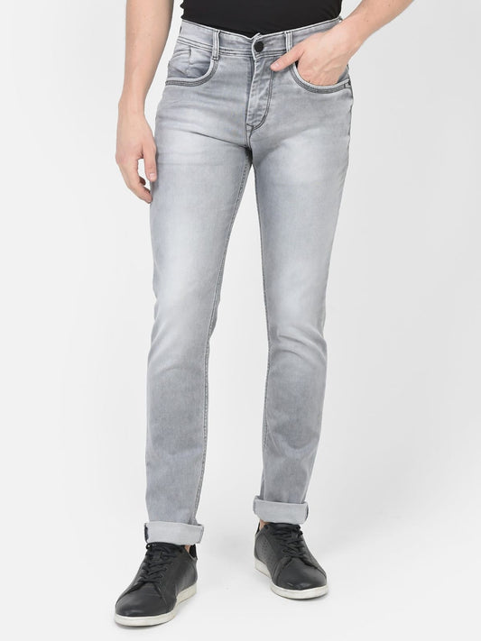J&J Light Grey jeans for men
