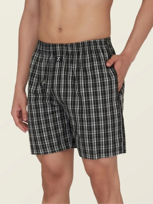 Jack&Jordan best cotton fabric men check boxer