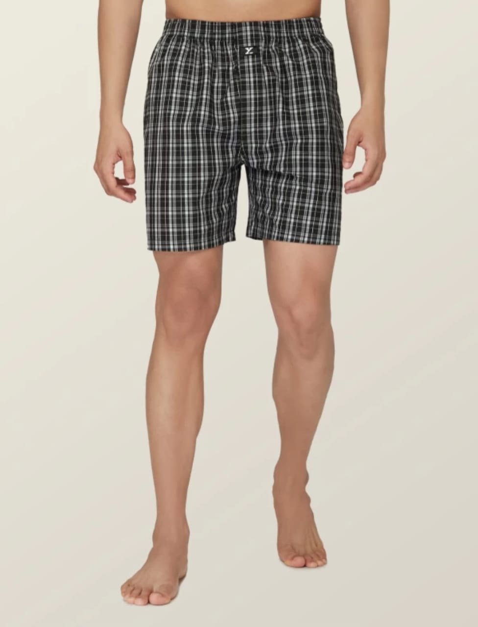 Jack&Jordan best cotton fabric men check boxer