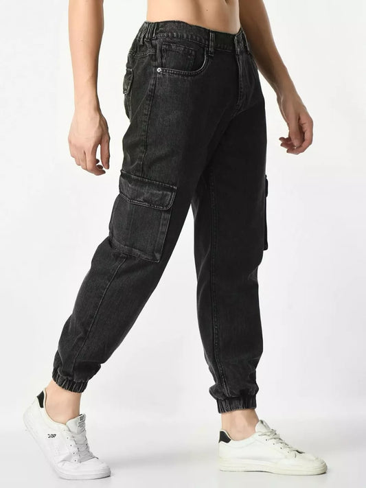 Jack&Jordan z-black men stretchable jogger