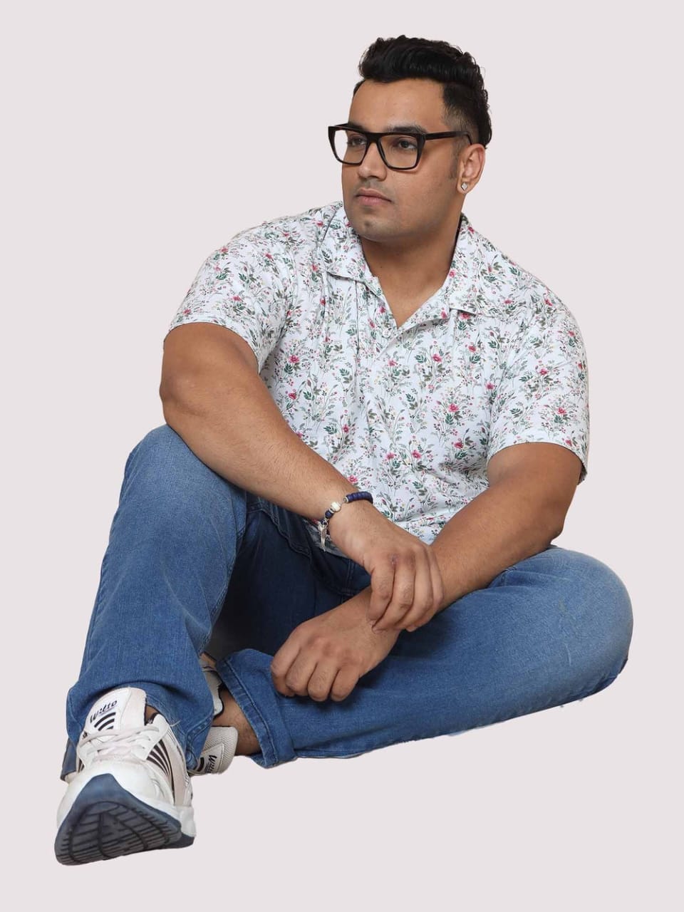 Jack&Jordan Light blue plus size men denim