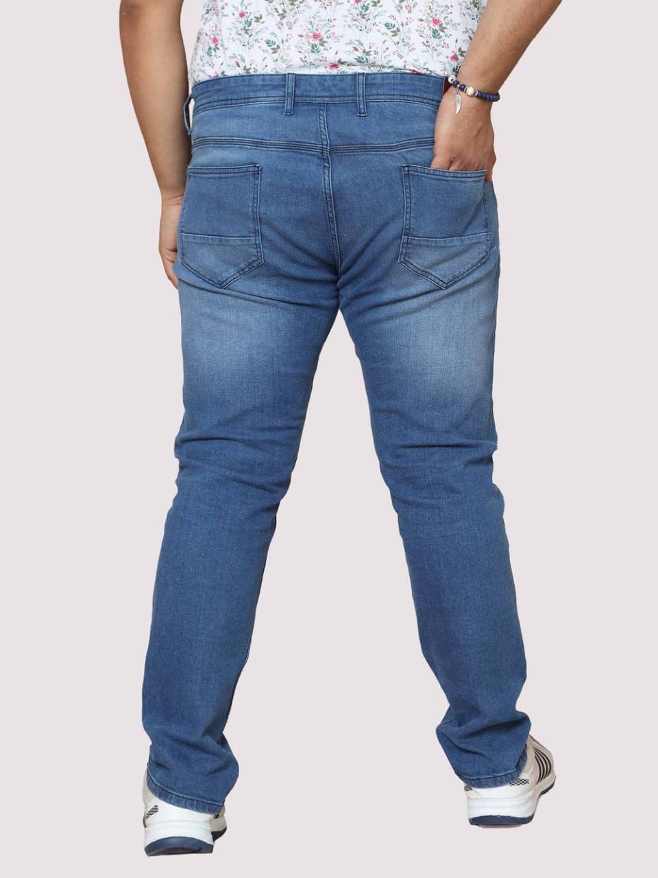 Jack&Jordan Light blue plus size men denim