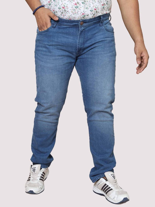 Jack&Jordan Light blue plus size men denim