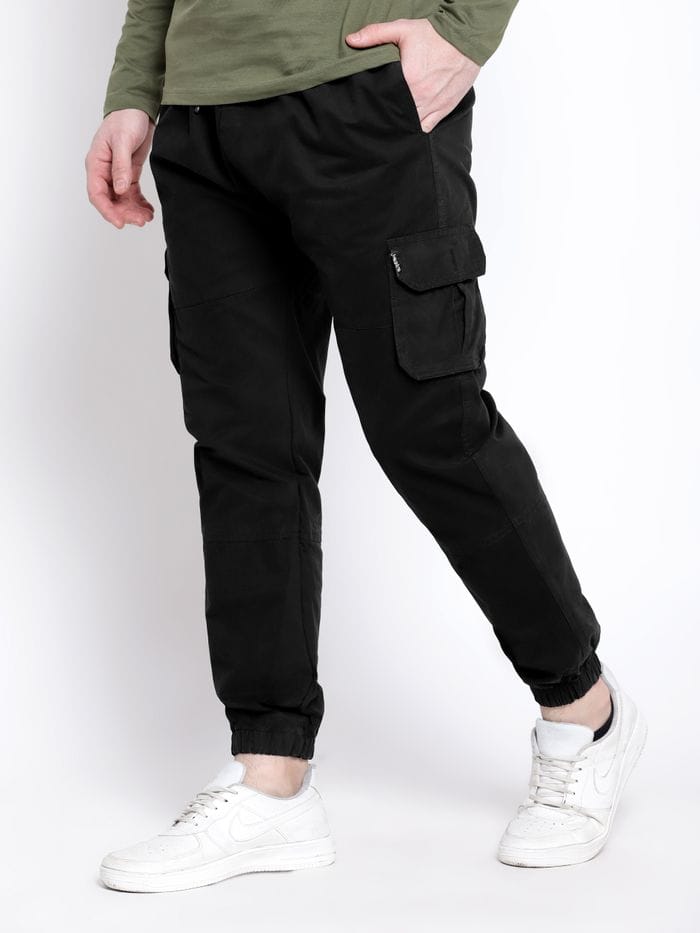 Jack&Jordan Best quality black color elastic men jogger