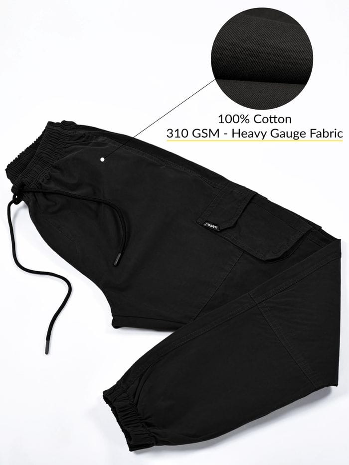 Jack&Jordan Best quality black color elastic men jogger