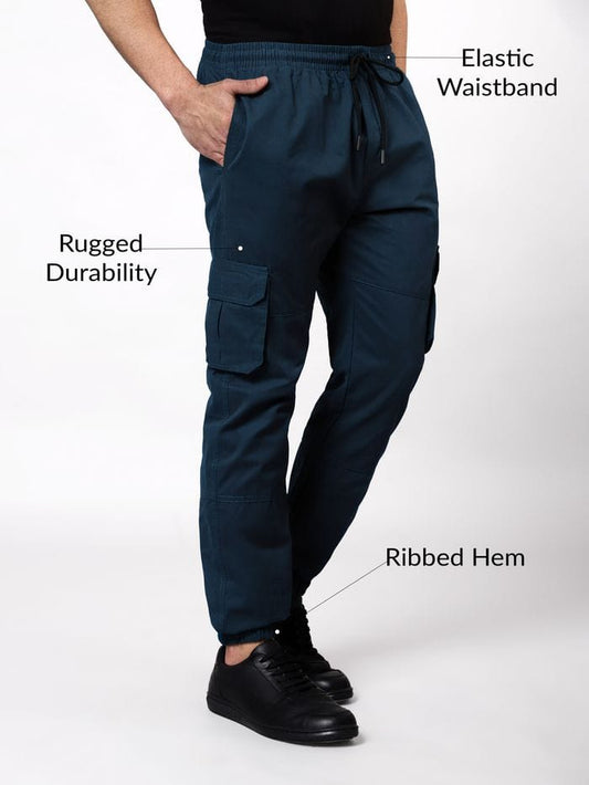Jack&Jordan Mountain navy color men jogger.