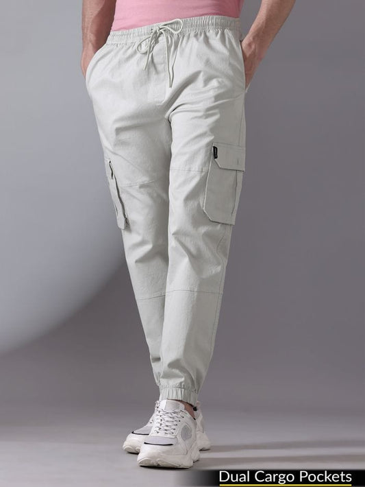 Jack&Jordan Best cotton denim fabric off white men jogger