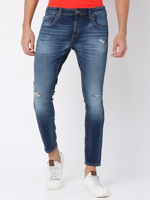Jack&Jordan super light denim cotton lycra damage men jeans