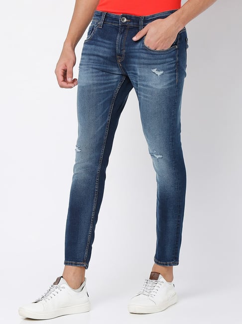 Jack&Jordan super light denim cotton lycra damage men jeans
