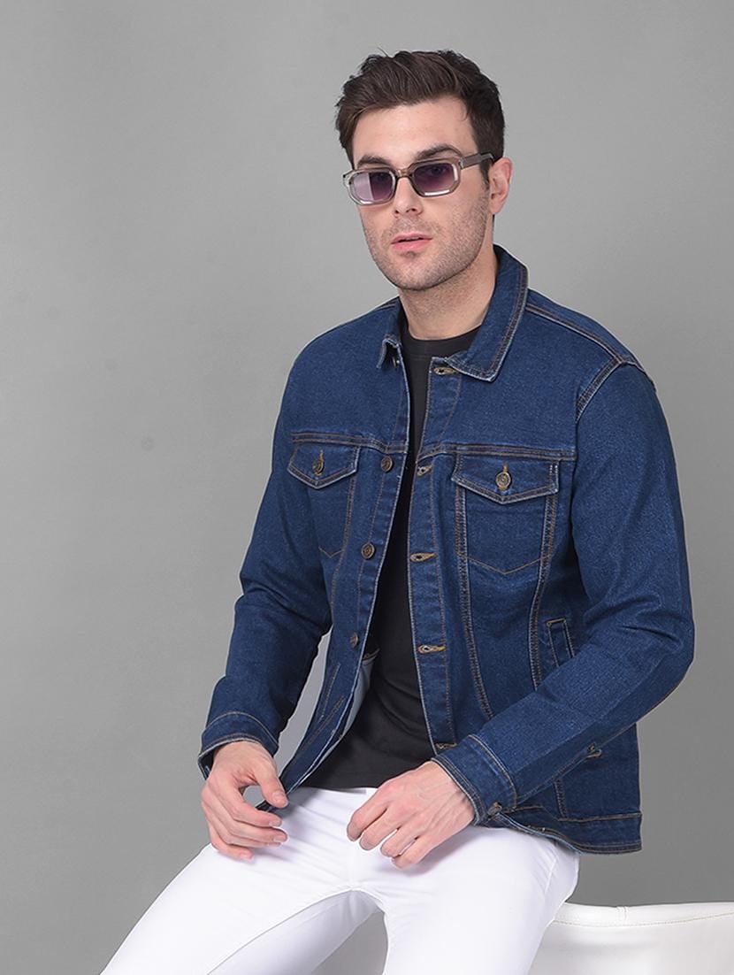 Jack&Jordan navy blue Denim jacket for men