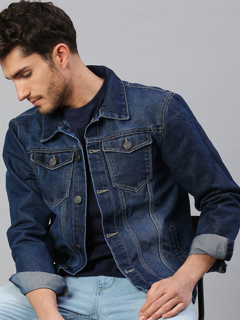 Jack&Jordan Dark blue Denim jacket for men
