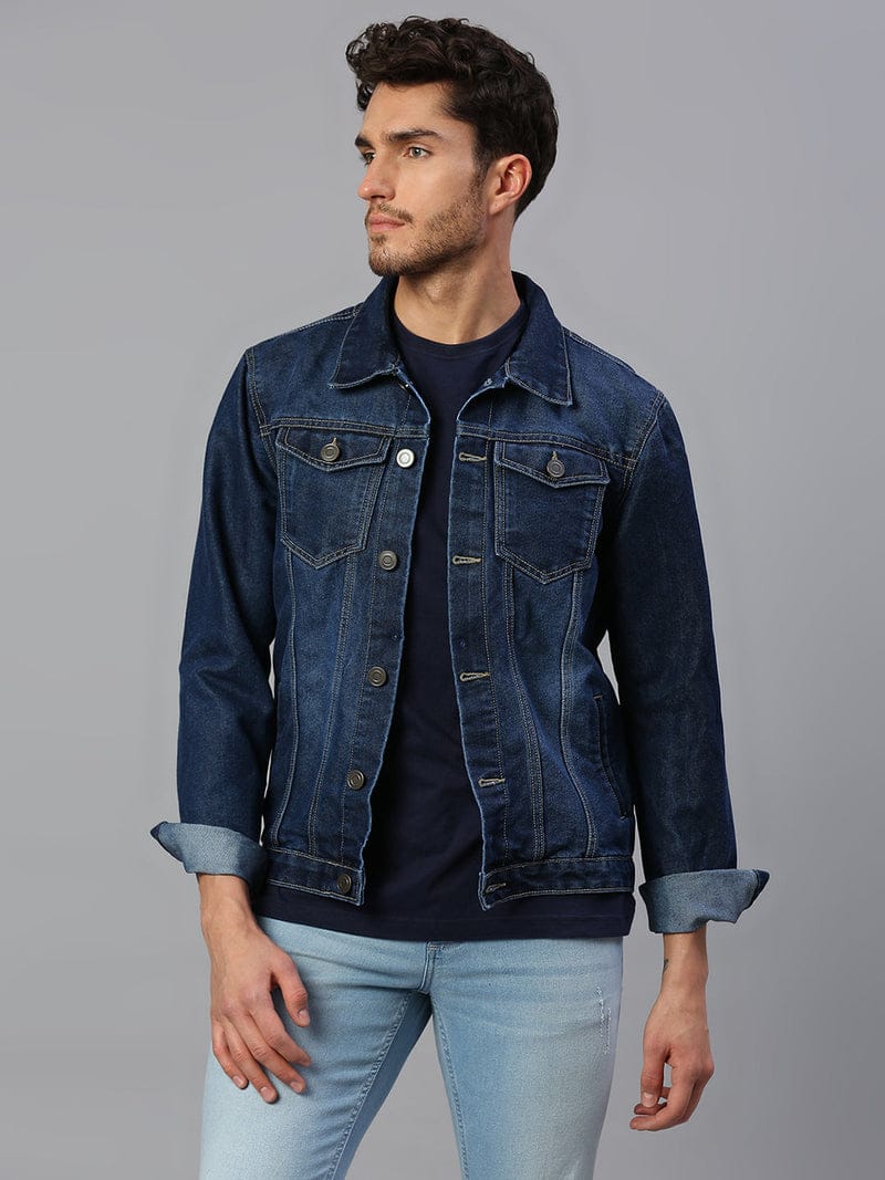 Jack&Jordan Dark blue Denim jacket for men