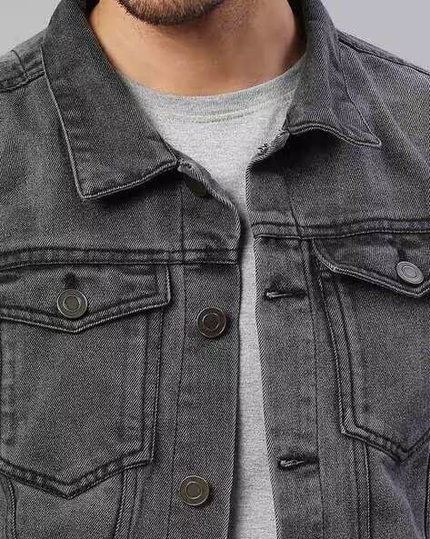 Jack&Jordan Black Denim jacket for men