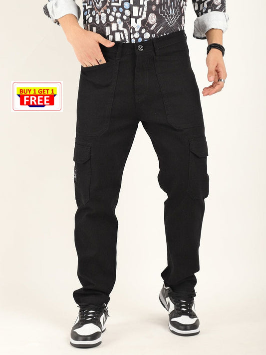 Jack&Jordan best quality Z- Black ( BUY 1 GET 1 FREE ) men cargo .