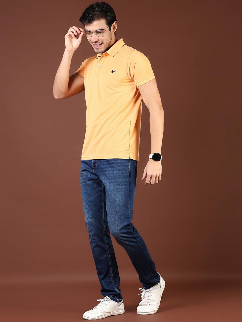 Jack&Jordan best dark blue men stretchable jeans
