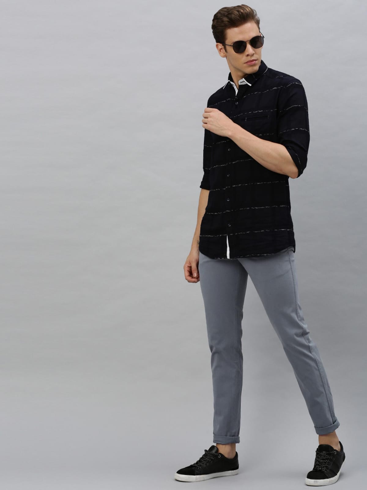 Jack&Jordan best color stretchable grey trouser