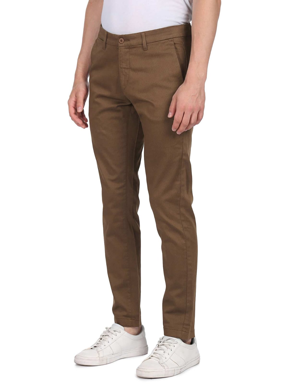 Jack&Jordan Dark brown stretchable men trouser