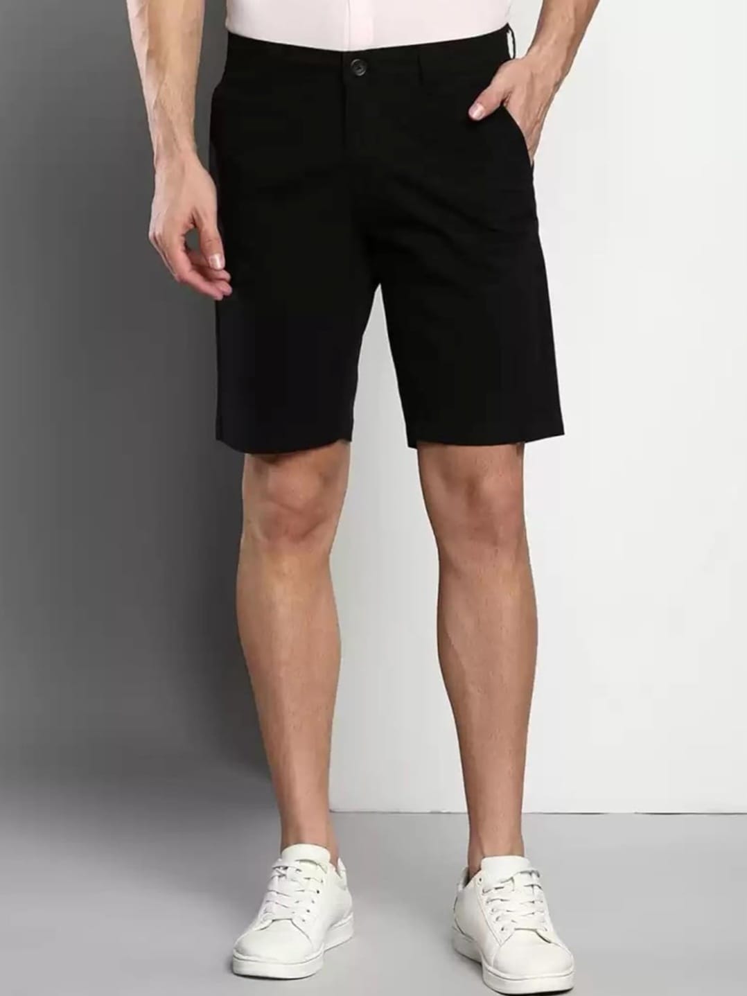 Jack&Jordan fully stretchable black men shorts