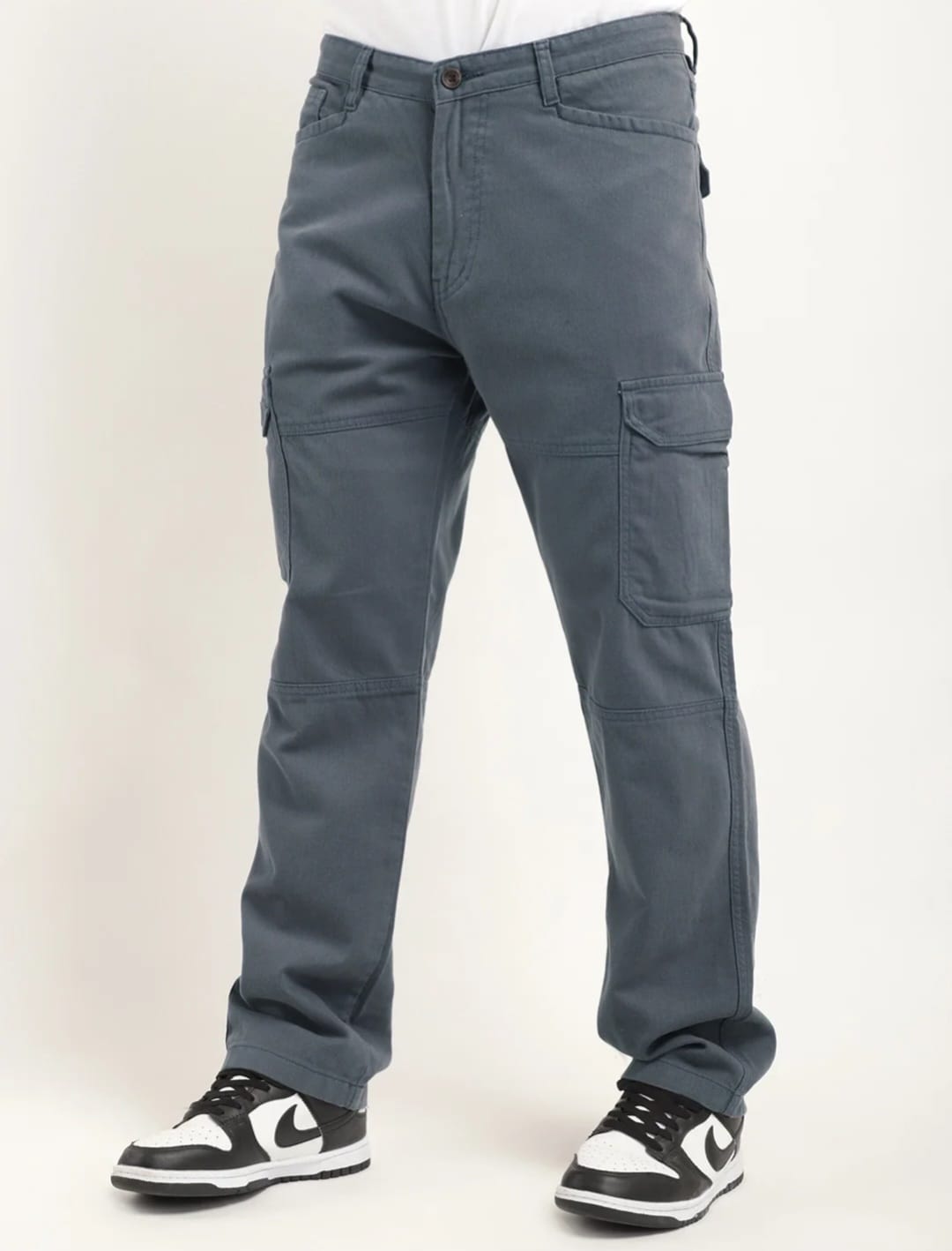 Jack&Jordan 6 pocket  authentic fabric men grey  cargo