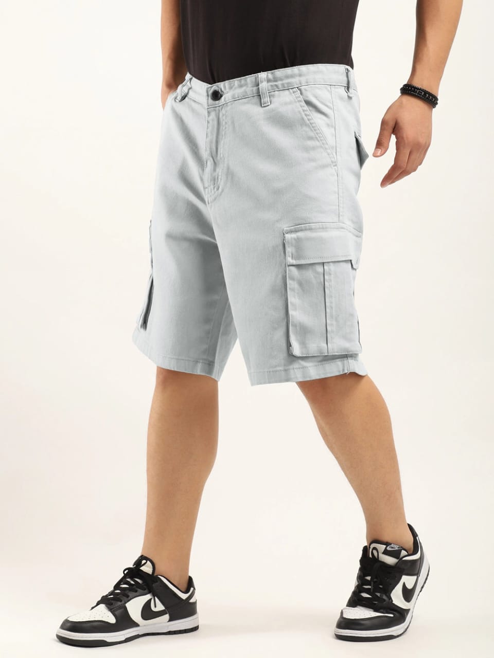 Jack&Jordan denim grey cargo men shorts