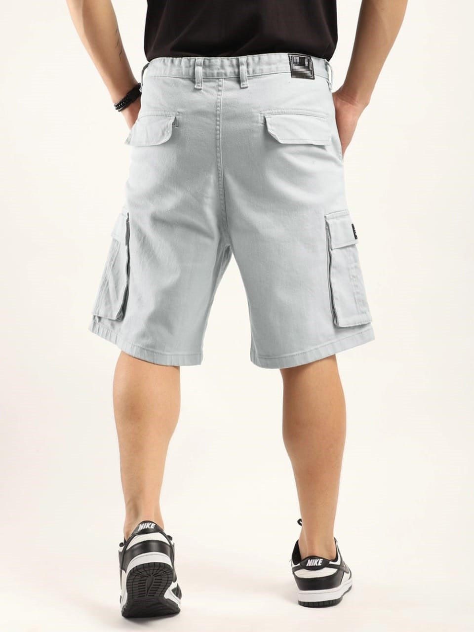 Jack&Jordan denim grey cargo men shorts
