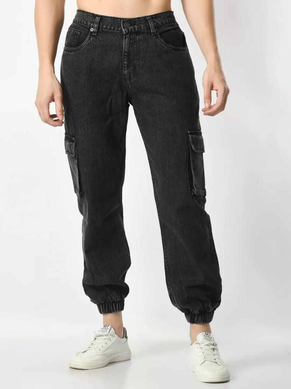 Jack&Jordan z-black men stretchable jogger
