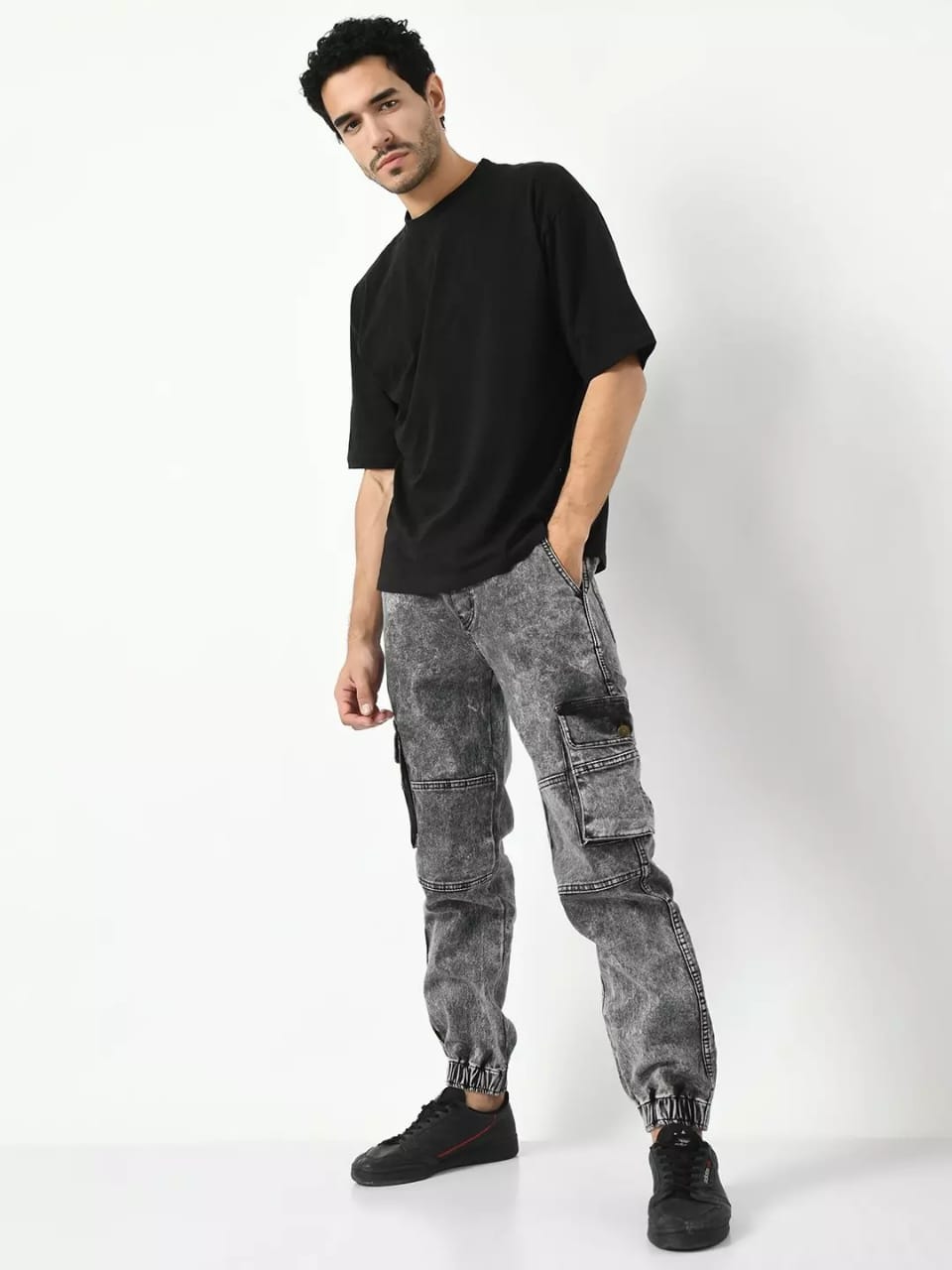 Jack& Jordan black pixel color men jogger